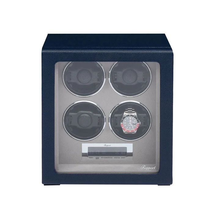 Quantum Quad Watch Winder | Navy | W634