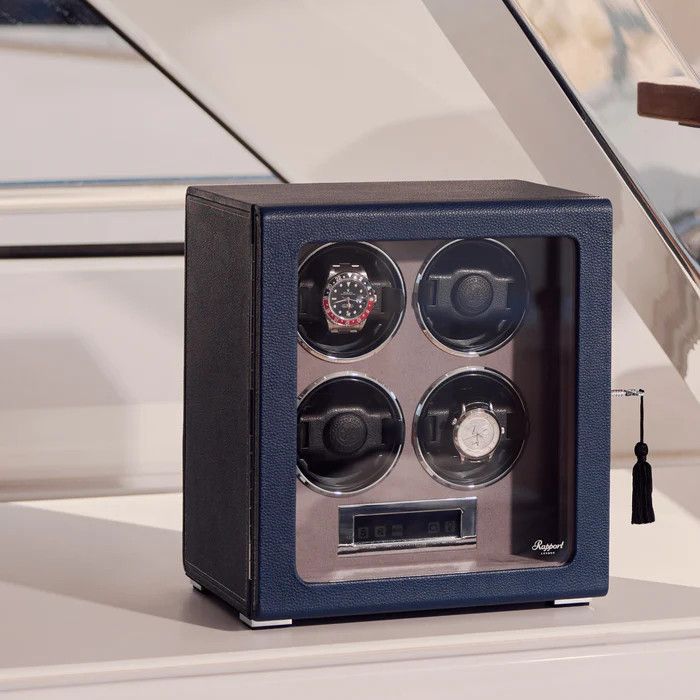 Quantum Quad Watch Winder | Navy | W634