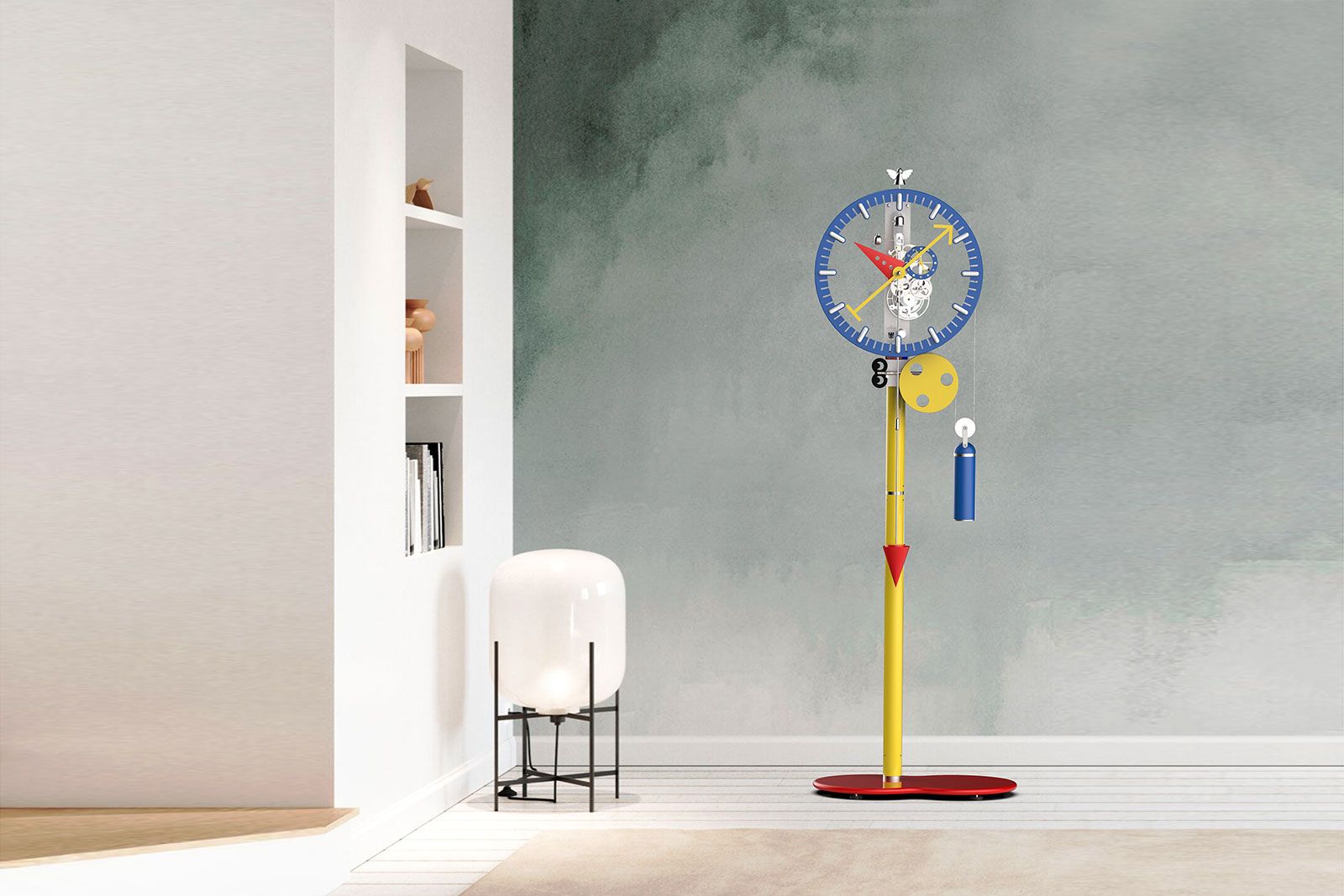 KB2 Standing Clock With Regulator - Bauhaus