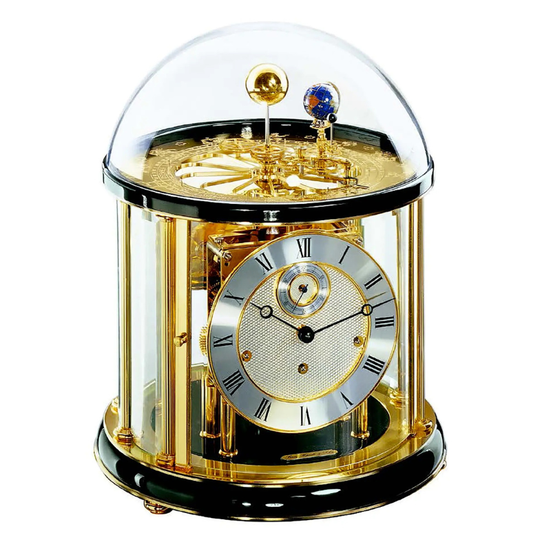 Hermle 22805-740352 | Đồng Hồ Để Bàn Tellurium Brass - Black And Gold