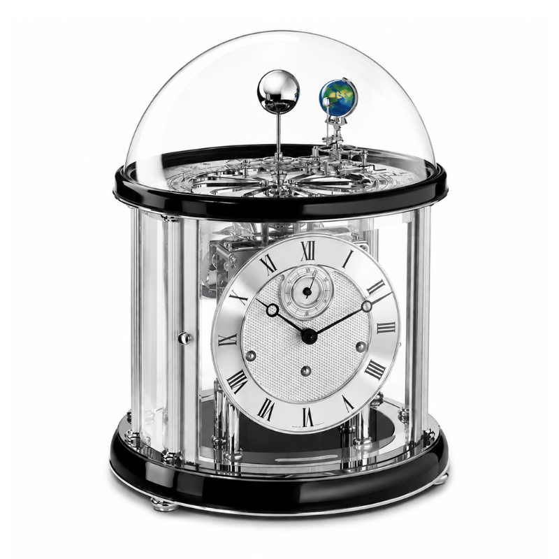 Hermle 22823-740352 | Đồng Hồ Để Bàn Tellurium Chrome - Black