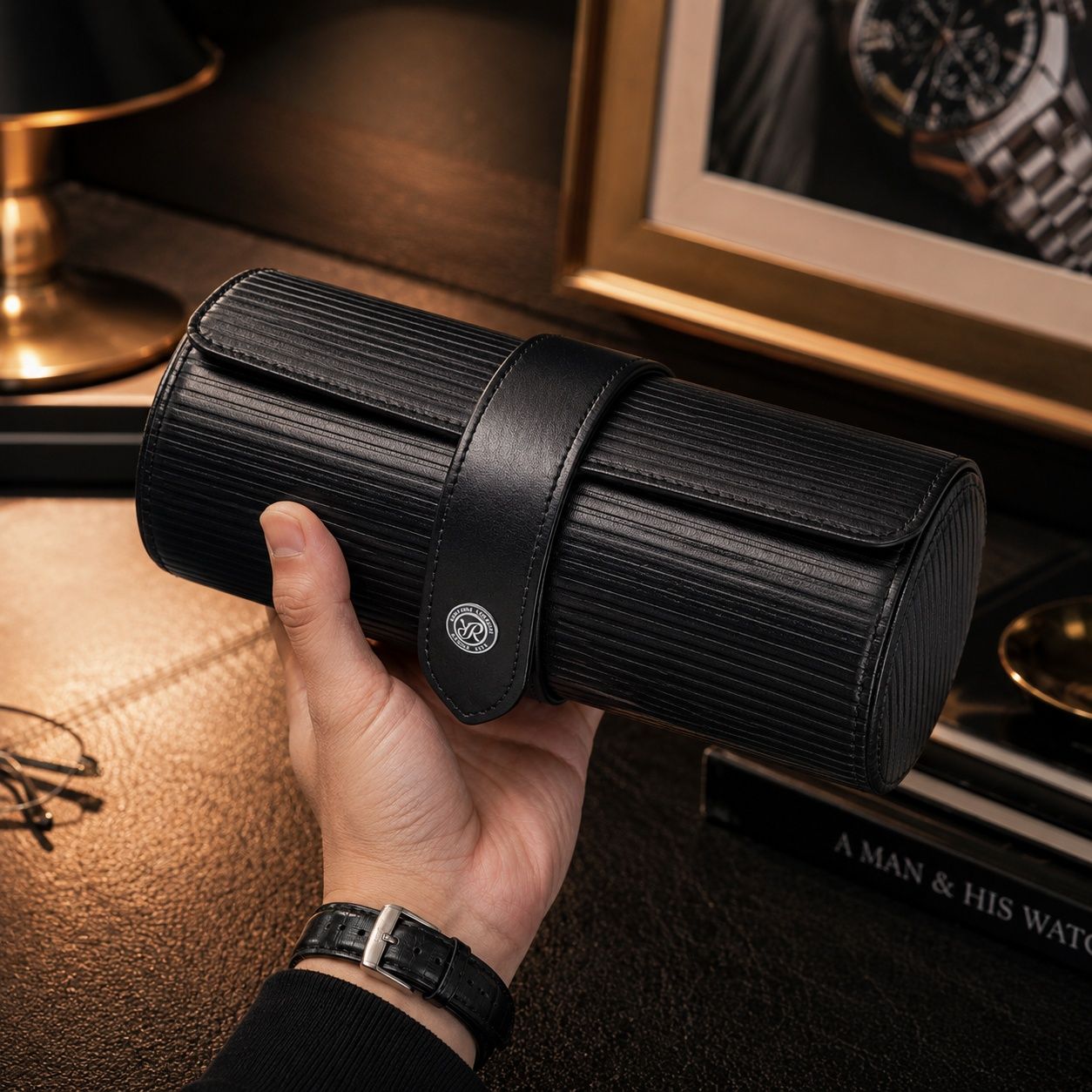 Hộp Du Lịch Nova 3 Watches - Black - D342