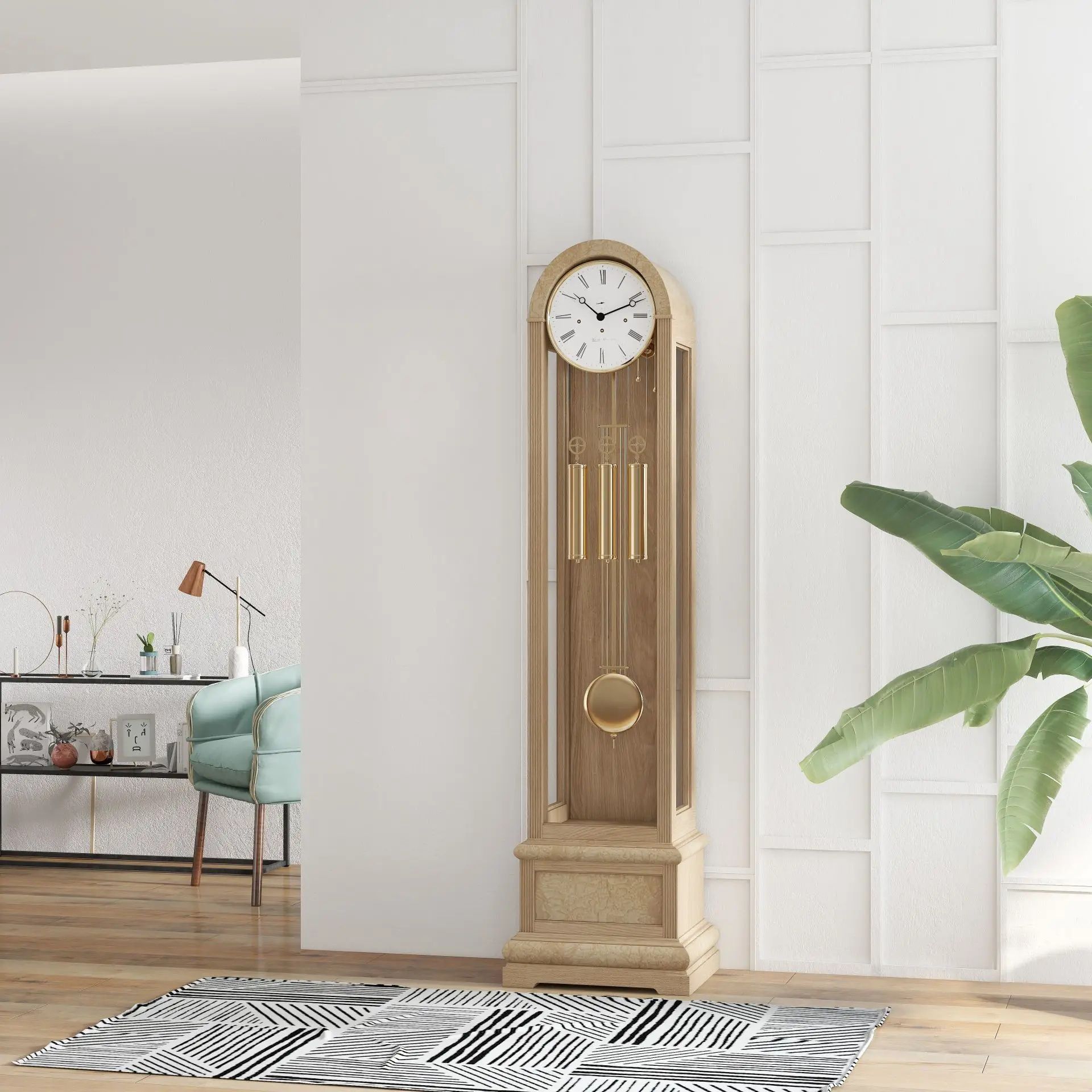 Hermle 01087-050461 | Đồng Hồ Longcase Grandfather Charlotte - Oak