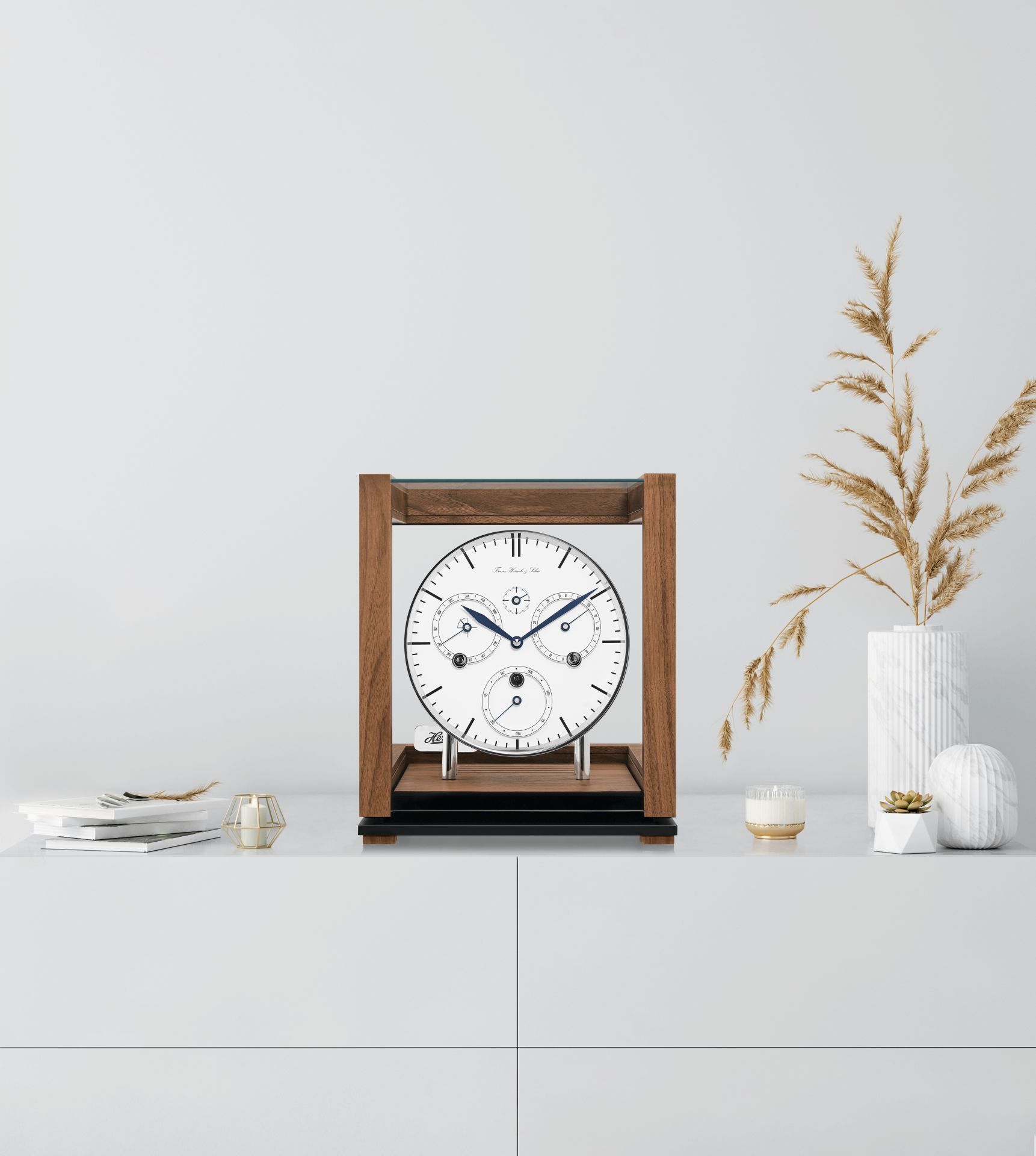 Hermle 23059-030352 | Đồng Hồ Để Bàn Perpetual Calendar 