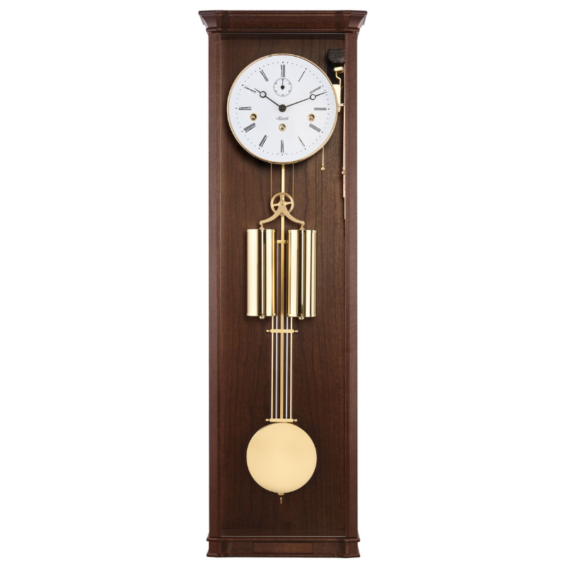 Hermle 71008-030351 | Đồng Hồ Treo Tường William - Walnut Brass