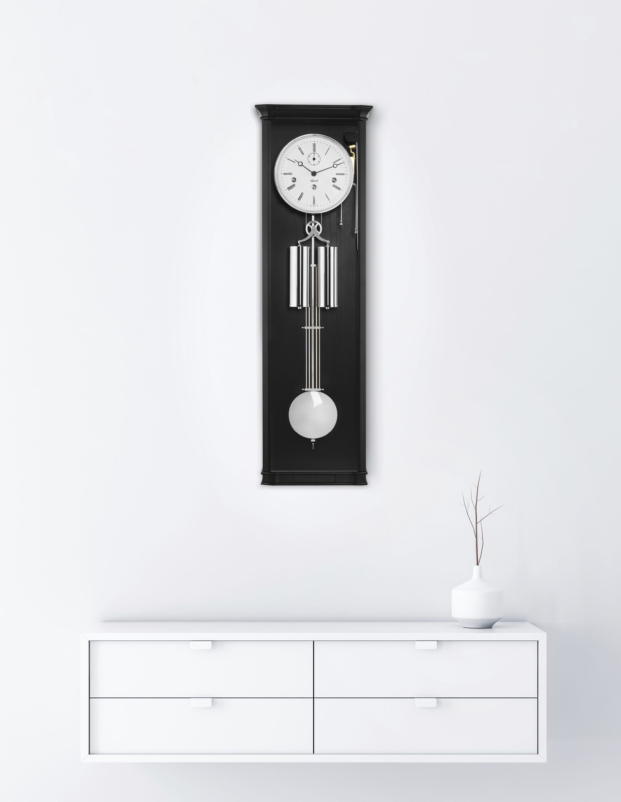 Hermle 71009-740351 | Đồng Hồ Treo Tường William - Black Nickel