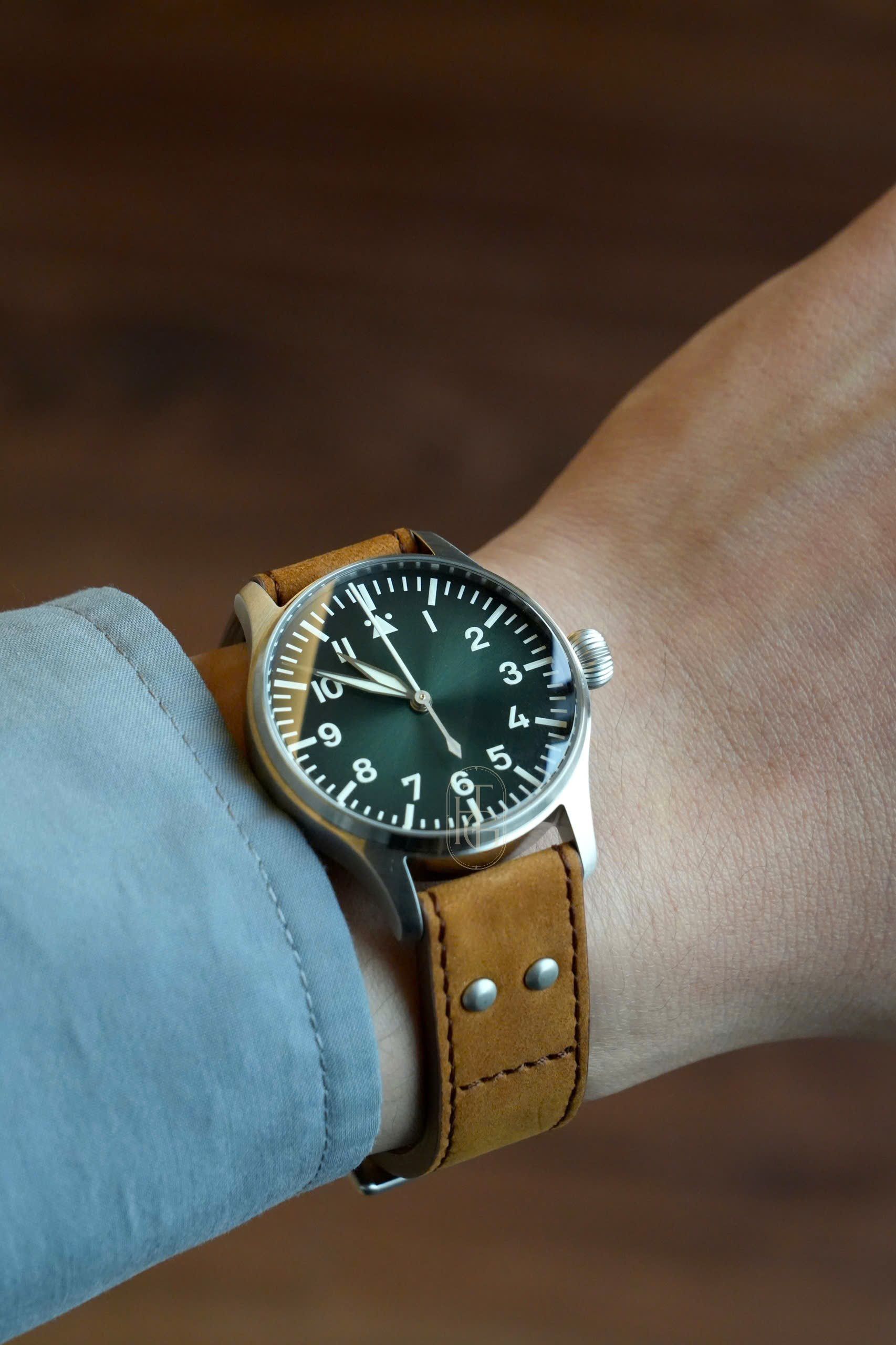 Đồng Hồ Stowa Flieger Classic 36 - Sunray Green