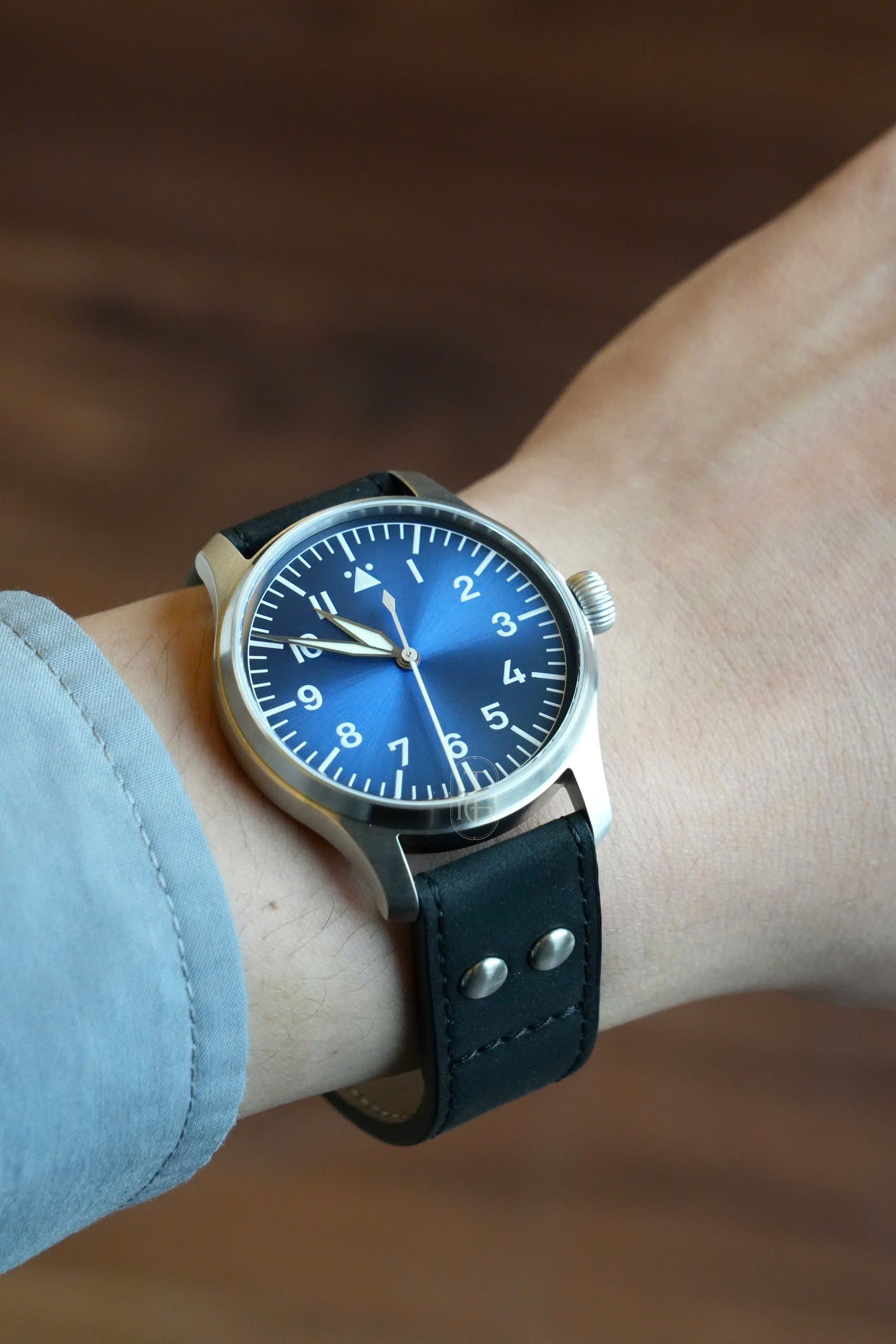 Đồng Hồ Stowa Flieger Classic 40 - Sunray Blue