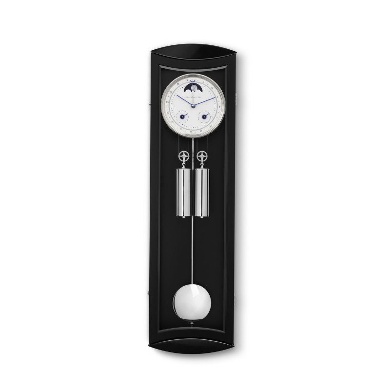 Hermle 71026-740058 | Đồng Hồ Treo Tường Regulator Mornington II - Black & White